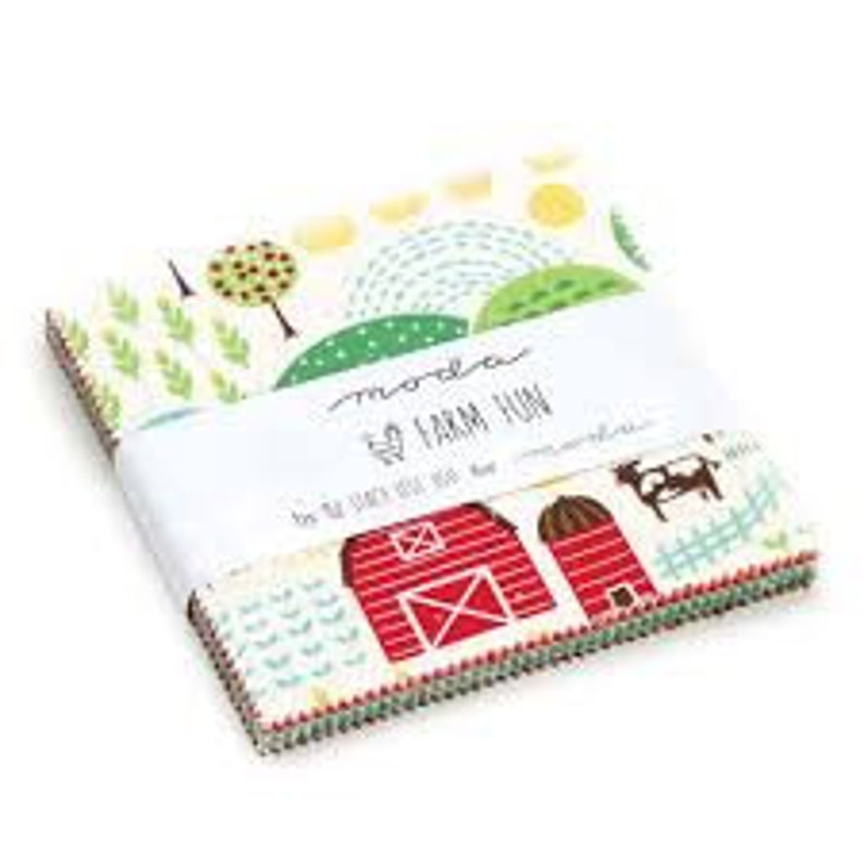 Farm Fun - Charm Pack - by Stacy Iest Hsu for Moda Fabric - Etsy