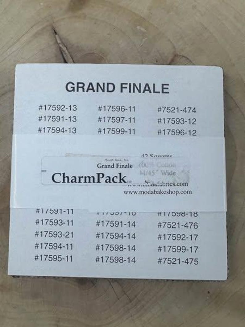 Grand Finale - Charm Pack - by Sandy Gervais for Moda Fabric - Etsy