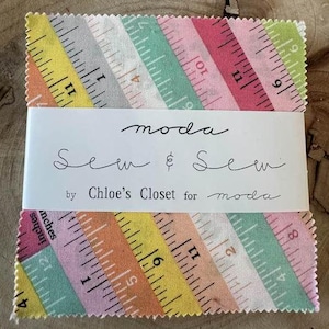 Sew & Sew - Charm Pack - Chloe&#39;s Closet for Moda Fabric