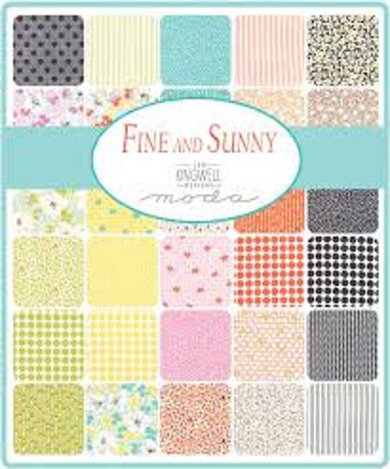 Fine and Sunny Charm Pack by Jen Kingwell for Moda Fabric image 2