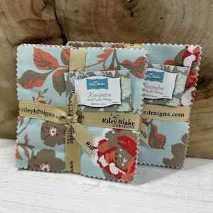 Kensington - Charm Packs - by Emily Taylor Design for Riley Blake Designs **Two  21, 5 inch squares for a total of 42 5 inch squares***