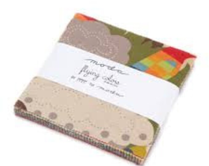 Flying Colors - Charm Pack - by Momo for Moda Fabric - Etsy