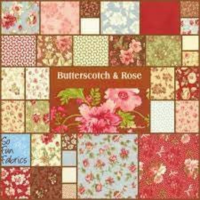 Butterscotch & Rose - Charm Pack - by Fig Tree for Moda Fabric - Etsy