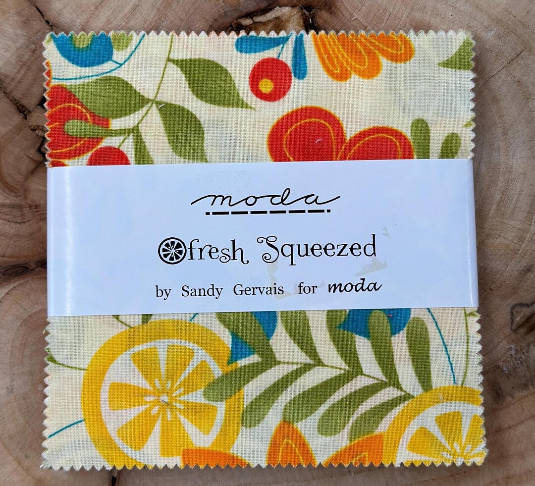 Fresh Squeezed - Charm Pack - by Sandy Gervais for Moda Fabrics - Etsy