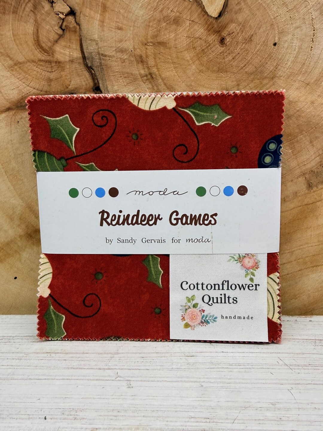 Reindeer Games - Charm Pack - by Sandy Gervais for Moda Fabric - Etsy