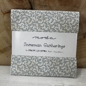 Snowman Gathering - Charm Pack - by Primitive Gatherings for Moda Fabric