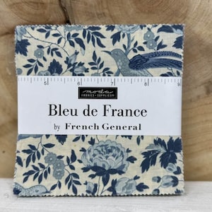 Bleu de France - Charm Pack - by French General for Moda Fabric