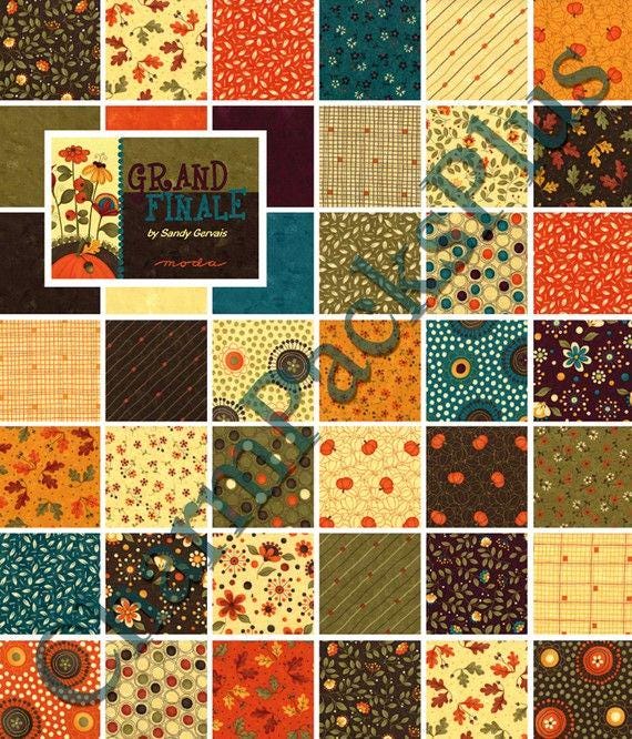 Grand Finale - Charm Pack - by Sandy Gervais for Moda Fabric - Etsy