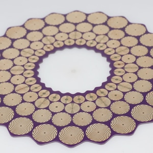 Radionics machine plate with gold-plated Lakhovsky MWO and vortex antennae