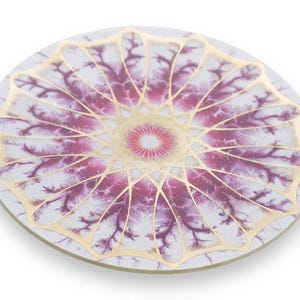 Chakra Spirograph Discs with Gold-Plated Geometries & Colorful Graphic Designs