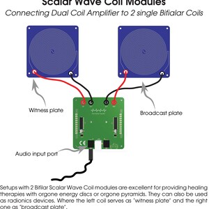 Dual channel amplifier module for Scalar Wave coils, radionics machine amplifier module image 4