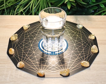 Large tesseract, Lakhovsky MWO and vortex antenna radionics disc, radionics broadcasting plate, powerful aetheric pump, water energising