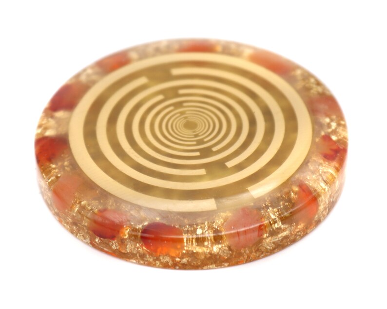 Carnelian Orgone Root Chakra Healing Disc With Lakhovsky MWO - Etsy