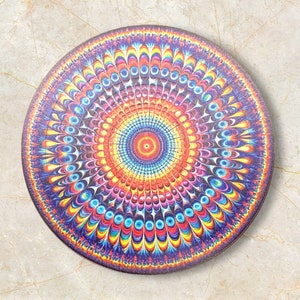 Vibrant Cymatic Harmony Antenna – 256Hz Tuning for Core Stability, Lakhovsky MWO disc with cymatic pattern