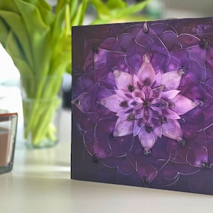 Lumia Energy Art: Crown Chakra; Amethyst crystals