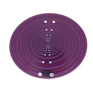 Lakhovsky MWO disc with double sided golden ration oscillator rings, Lakhovsky harmonization disc
