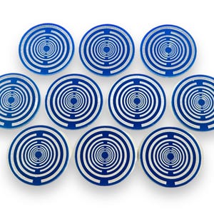 Lakhovsky MWO blu stagnato, antenne di protezione EMF, antenna radionica MWO da 25 mm, 10 pezzi, olistica, Merkaba, reiki