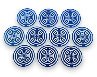 Lakhovsky MWO Antennae: Blue Tin Plated Radionics (25mm, 10 Pieces)