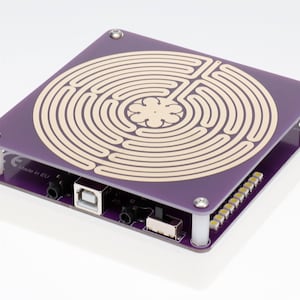 Chartress labyrinth coil module with amplifier for radionics experiments, bifilar coil for Lakhovsky MWO or vortex antennae