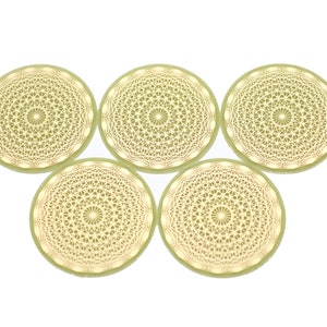 18 pointed Tesseract sacred geometry radionics disc set of 5