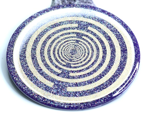 Lakhovsky MWO-Scheibe - EMFS Polarisationsscheibe 7,6cm Blau Gold