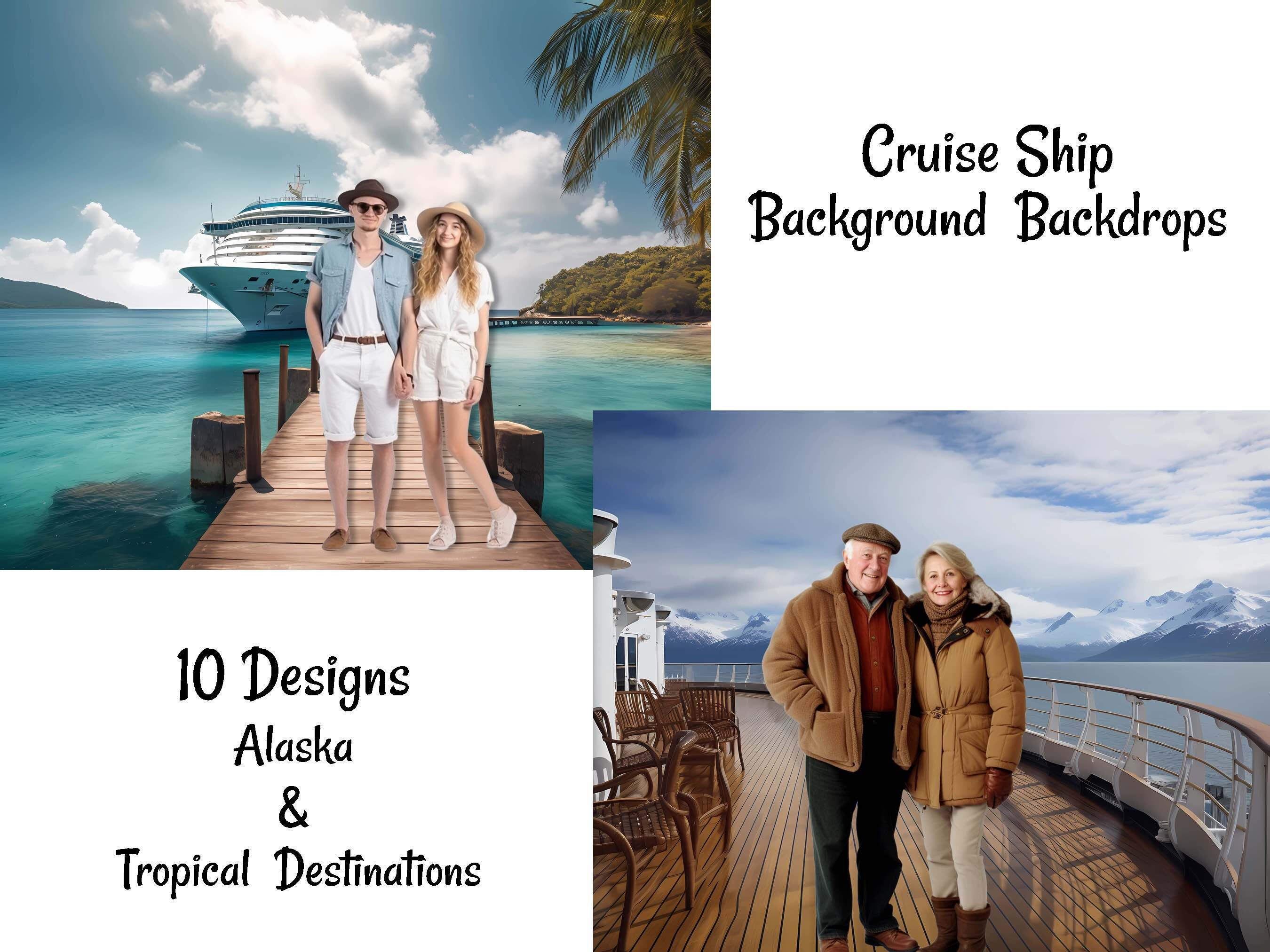 10 Cruise Ship Photo Background Backdrop Ocean Sea Vacation - Etsy