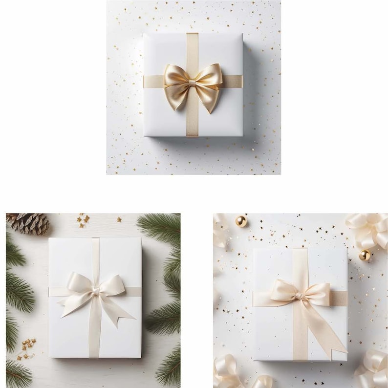 12 Christmas Wrapping Paper Gift Boxes Mockup Digital Product Etsy UK