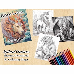 24+ Mythical Animal Coloring Pages