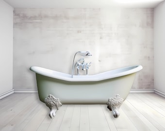 3 Bathtub Overlay Clipart PNG Images, Bonus 2 Empty rooms, Bathroom Mockup Backgrounds Backdrops, Transparent Backgrounds Instant Download