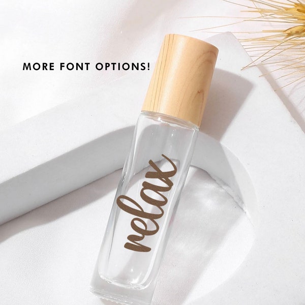 Roller Bottle Labels Etsy