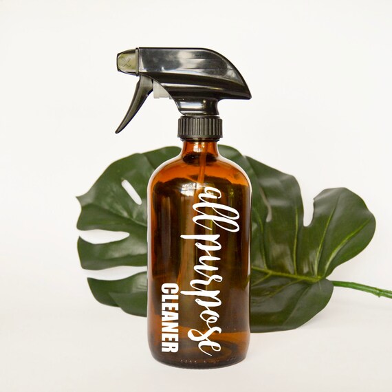 All Purpose Cleaner Spray Bottle Label Custom Spray Bottle Etsy