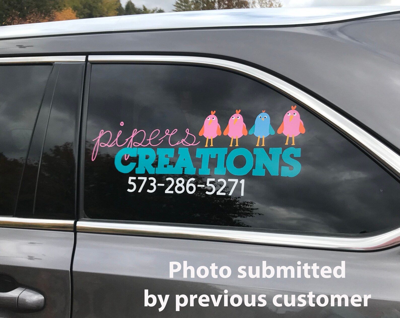 Custom Vinyl Business Logo for Car Car Window Logo Vinyl Etsy
