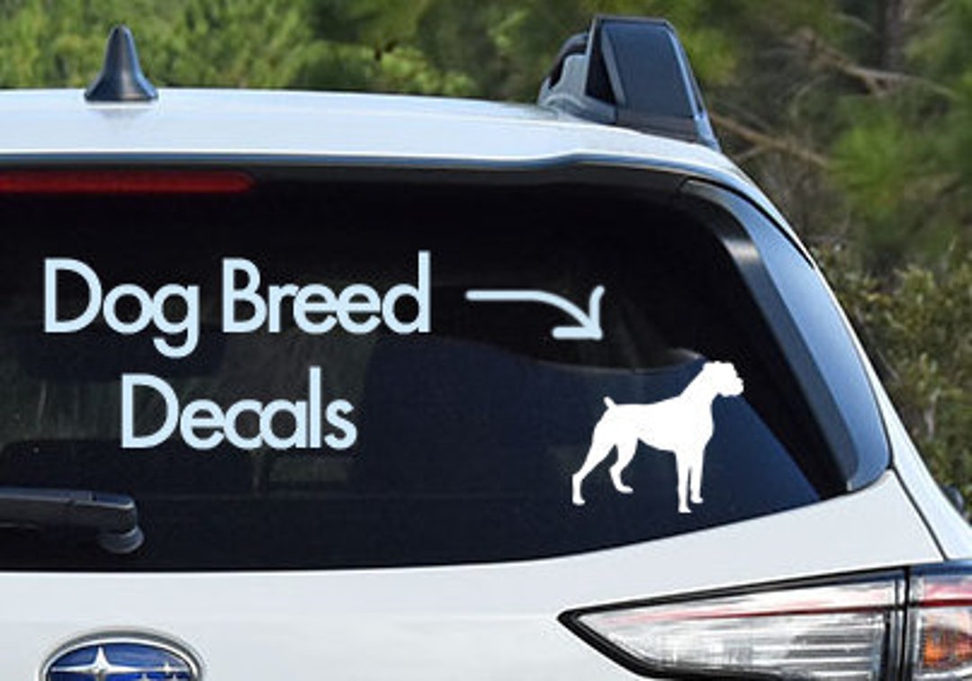 Dog Decals Vinyl Custom Dog Bumper Stickers Pet Stickers Etsy