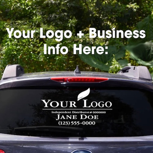 Business Car Window Decal Company Logo Car Sticker Custom Etsy