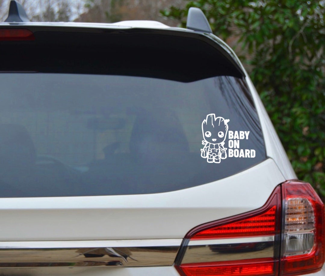 Groot Baby on Board Decal Baby Groot Groot Baby Decal Etsy