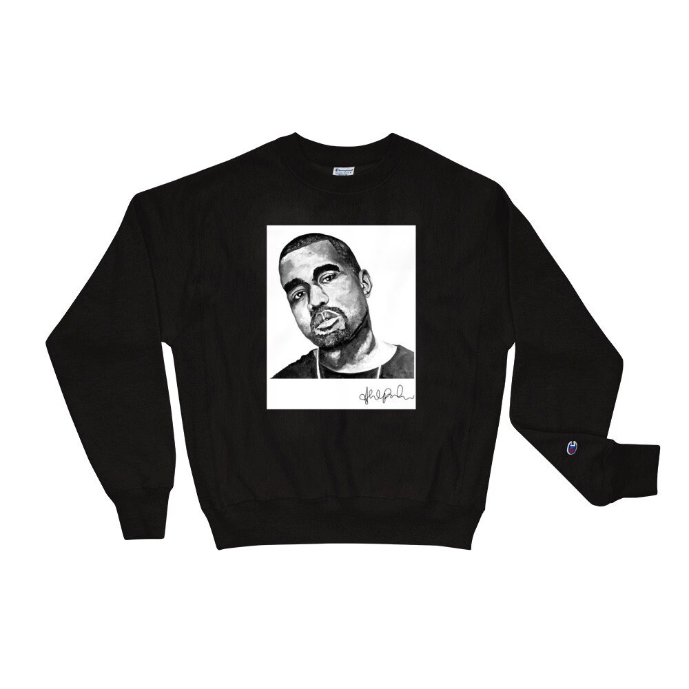 Kanye champion sweatshirt hotsell