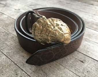 Waterman Oyster Shell Leather Belt