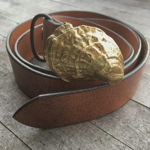 Riverkeeper Oyster Shell Leather Belt