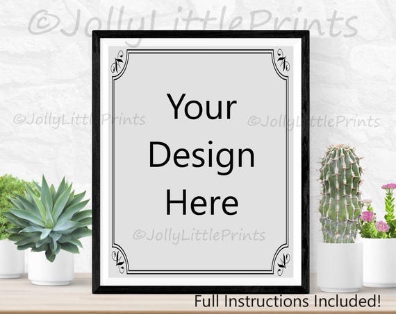Digital Frame Mockup Digital Background Art Print Mockup Styled