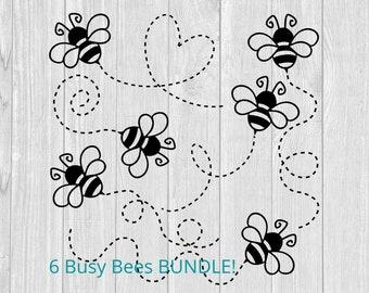 Bumble Bee SVG-bundel | Honeybee Cut-bestand (digitale download)