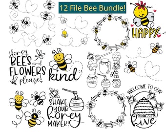 Download Bee Svg Bundle Etsy