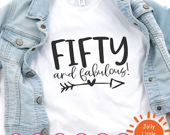 50th Birthday SVG | Fifty and Fabulous SVG | 50 and fabulous svg | Birthday svg | Fifty svg | Birthday cut file | Cricut Cut Files | canada