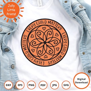Every Child Matters SVG | Dia da Camisa Laranja SVG | Escola SVG | Transferência de ferro | Impressão por sublimação PNG | Indígena SVG no Canadá
