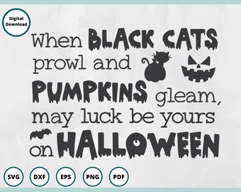 Happy Halloween SVG | Halloween Sign SVG | Halloween clipart | Spooky svg | jack o lantern svg | Black Cat svg | pumpkin face svg, scary svg