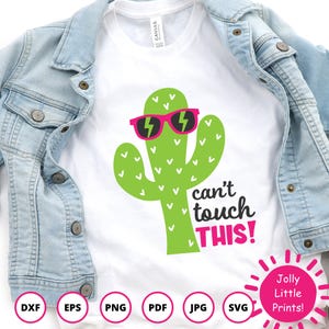 Kaktus SVG | kann diese Schnittdatei nicht anfassen | Lustige Pflanze SVG für Cricut & Silhouette | Sukkulente SVG | Freches Kaktus Shirt Design