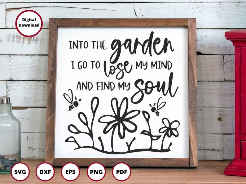 Garden SVG Bee SVG Garden Quote SVG Plant Svg Etsy