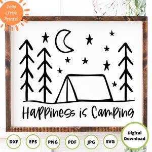 Camping Adventure SVG Clipart | Tent, Nature Designs (Digital Download)