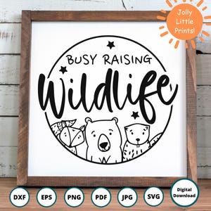 SVG de vida silvestre encantadora: ideal para proyectos de bricolaje - Mamá SVG