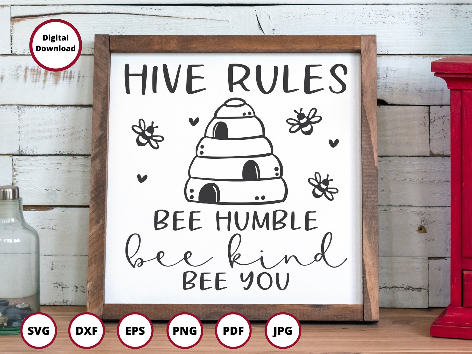 Hive Rules SVG Bee SVG Bee Kind SVG Bee Humble Svg Bee Etsy