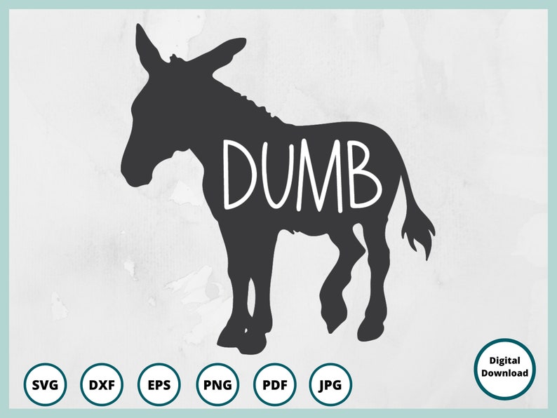 Funny Donkey SVG Bundle | Sarcastic SVG for Shirts | Jackass Clipart ...
